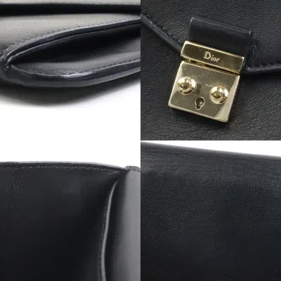 Pre-owned Dior Christian  Black Leather Clutch Bag ()