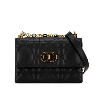 Pre-owned Dior Christian  Black Leather Shoulder Bag ()