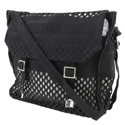 Pre-owned Dior Christian  Black Mesh Messenger Bag Shoulder Bag ()