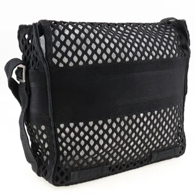 Pre-owned Dior Christian  Black Mesh Messenger Bag Shoulder Bag ()