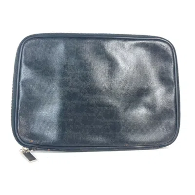 Pre-owned Dior Christian  Black Pvc Clutch Bag Pouch ()