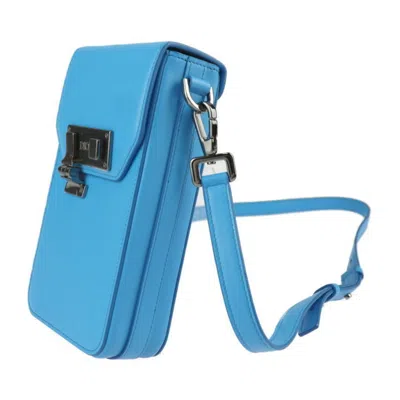 Pre-owned Dior Christian  Blue Leather Pochette Shoulder Bag ()