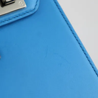 Pre-owned Dior Christian  Blue Leather Pochette Shoulder Bag ()