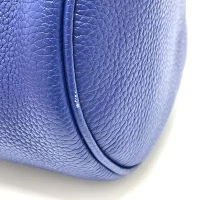 Pre-owned Dior Christian  Blue Leather Shoulder Bag ()