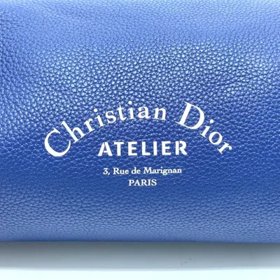 Pre-owned Dior Christian  Blue Leather Shoulder Bag ()