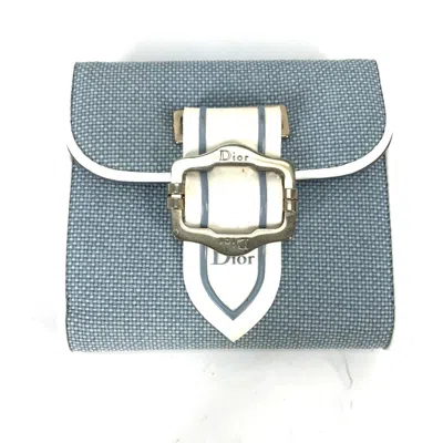 Pre-owned Dior Christian  Blue Other Wallet (bi-fold) ()