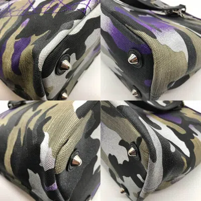 Pre-owned Dior Christian  Camouflage Multi-color Canvas Leather Tote Bag () In Camouflage, Multi-color