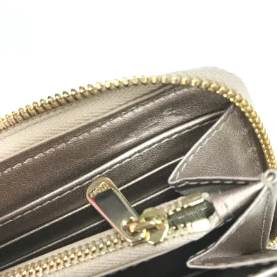 Pre-owned Dior Christian  Gold Leather Long Wallet (bi-fold) ()