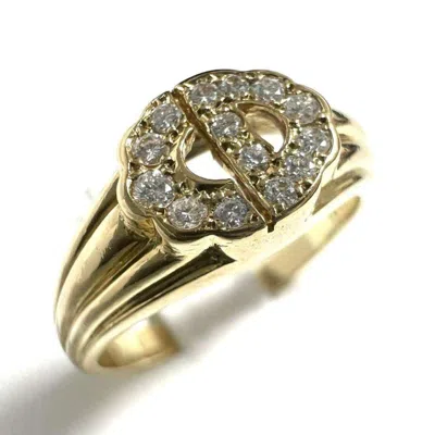 Pre-owned Dior Christian  Gold Yellow Gold (18k) Band Ring ()
