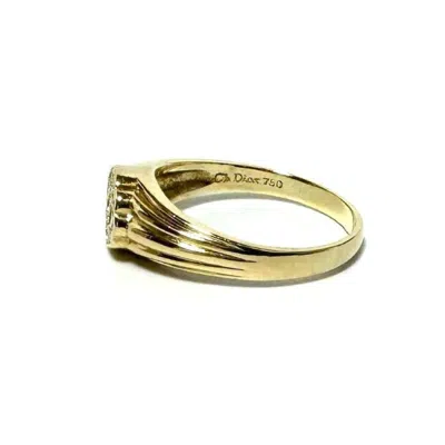 Pre-owned Dior Christian  Gold Yellow Gold (18k) Band Ring ()