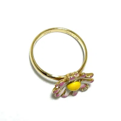 Pre-owned Dior Christian  Gold Yellow Gold (18k) Band Ring ()