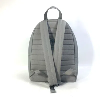 Pre-owned Dior Christian  Gray Leather Backpack ()