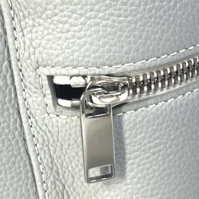 Pre-owned Dior Christian  Gray Leather Backpack ()