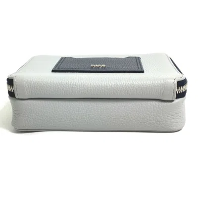 Pre-owned Dior Christian  Gray Leather Shoulder Bag ()