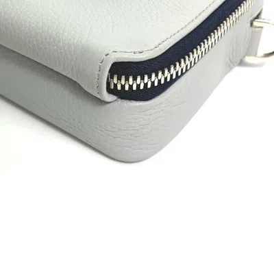 Pre-owned Dior Christian  Gray Leather Shoulder Bag ()