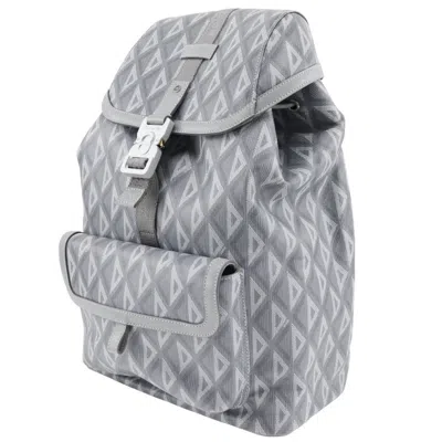 Pre-owned Dior Christian  Gray Pvc Backpack ()