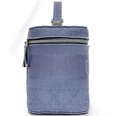 Pre-owned Dior Christian  Light Blue Canvas Handbag Vanity Bag ()