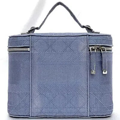 Pre-owned Dior Christian  Light Blue Canvas Handbag Vanity Bag ()