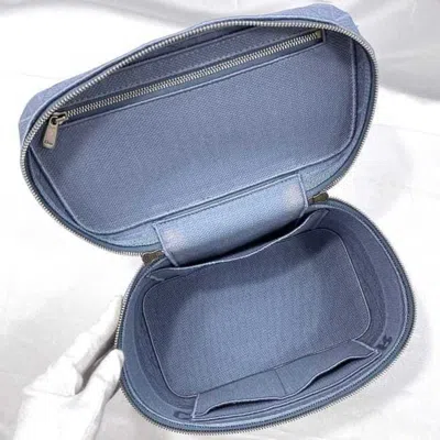 Pre-owned Dior Christian  Light Blue Canvas Handbag Vanity Bag ()