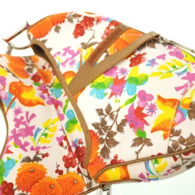 Pre-owned Dior Christian  Multi-color Canvas Leather Shoulder Bag ()