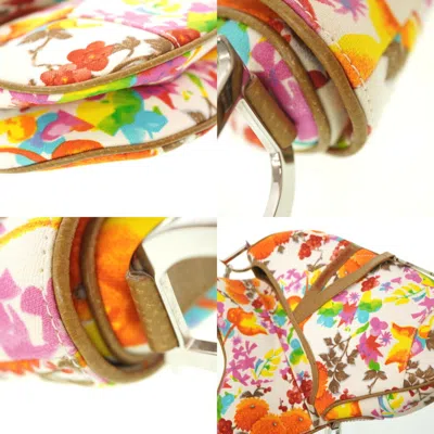 Pre-owned Dior Christian  Multi-color Canvas Leather Shoulder Bag ()