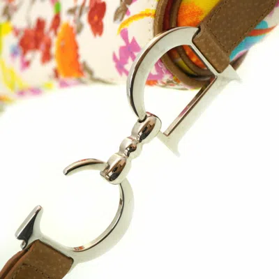 Pre-owned Dior Christian  Multi-color Canvas Leather Shoulder Bag ()