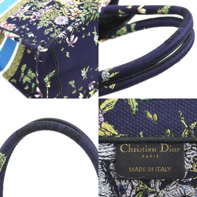 Pre-owned Dior Christian  Navy Canvas Handbag Tote Bag ()
