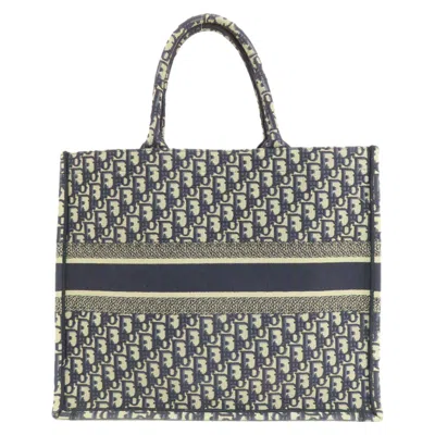 Pre-owned Dior Christian  Navy Canvas Tote Bag ()