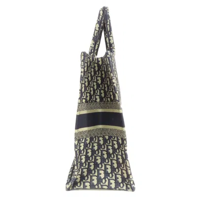 Pre-owned Dior Christian  Navy Canvas Tote Bag ()
