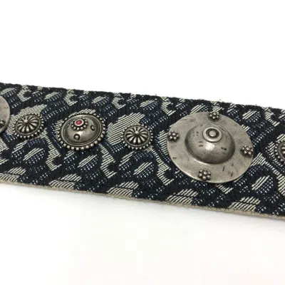 Pre-owned Dior Christian  Navy Cloth Chain/shoulder Wallet ()