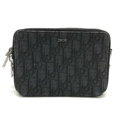 Pre-owned Dior Christian  Navy Cloth Shoulder Bag ()