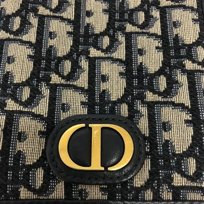Pre-owned Dior Christian  Navy Cloth Shoulder Bag ()