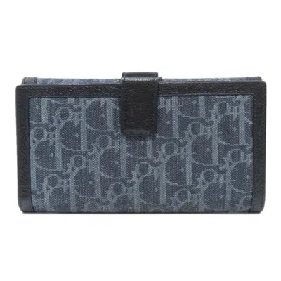 Pre-owned Dior Christian  Navy Denim Coin Purse/coin Case ()