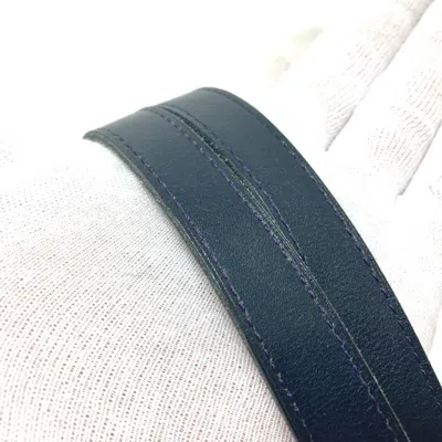 Pre-owned Dior Christian  Navy Leather Shoulder Bag ()
