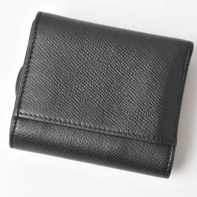 Pre-owned Dior Christian  Navy Leather Wallet (tri-fold) ()