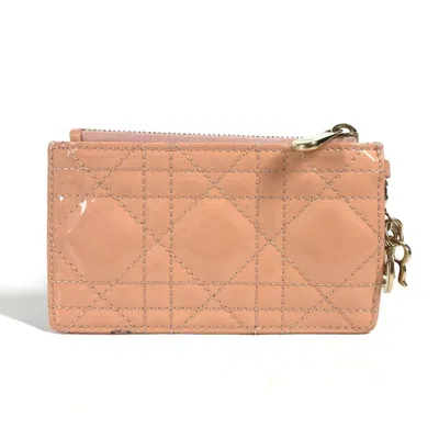 Pre-owned Dior Christian  Pink Leather Coin Purse/coin Case ()