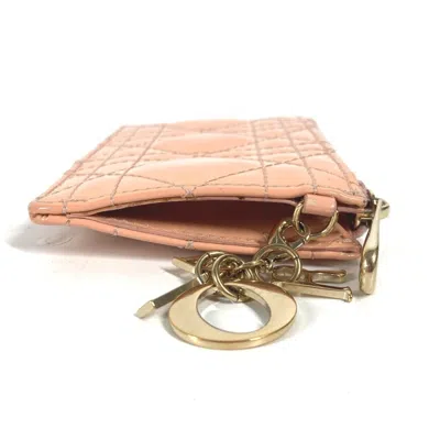 Pre-owned Dior Christian  Pink Leather Coin Purse/coin Case ()