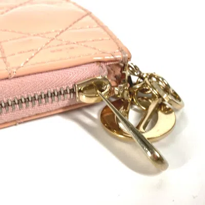 Pre-owned Dior Christian  Pink Leather Coin Purse/coin Case ()