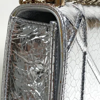 Pre-owned Dior Christian  Silver Leather Shoulder Bag ()