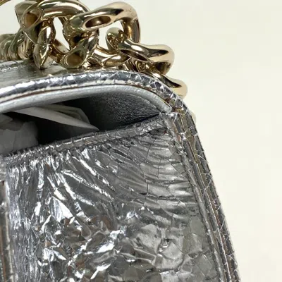 Pre-owned Dior Christian  Silver Leather Shoulder Bag ()