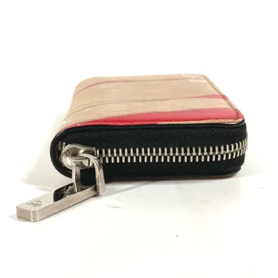 Pre-owned Christian Louboutin Beige Leather Coin Purse/coin Case ()
