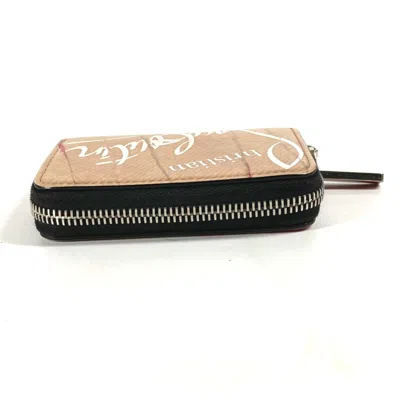 Pre-owned Christian Louboutin Beige Leather Coin Purse/coin Case ()