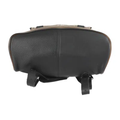 Pre-owned Christian Louboutin Black Brown Leather Suede Backpack () In Black, Brown