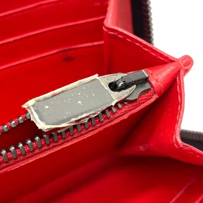 Pre-owned Christian Louboutin Black Leather Long Wallet (bi-fold) ()