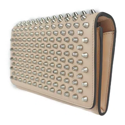 Pre-owned Christian Louboutin Light Pink Leather Wallet (bi-fold) ()