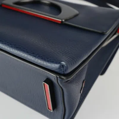 Pre-owned Christian Louboutin Navy Handbag Shoulder Bag Tote Bag ()