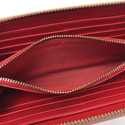Pre-owned Christian Louboutin Pink Leather Long Wallet (bi-fold) ()