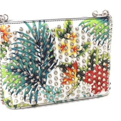 Pre-owned Christian Louboutin White Leather Shoulder Bag ()