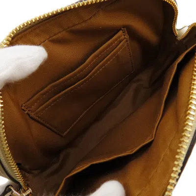 Pre-owned Coach Beige White Pvc Shoulder Bag () In Beige, White