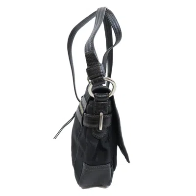 Pre-owned Coach Black Canvas Shoulder Bag ()